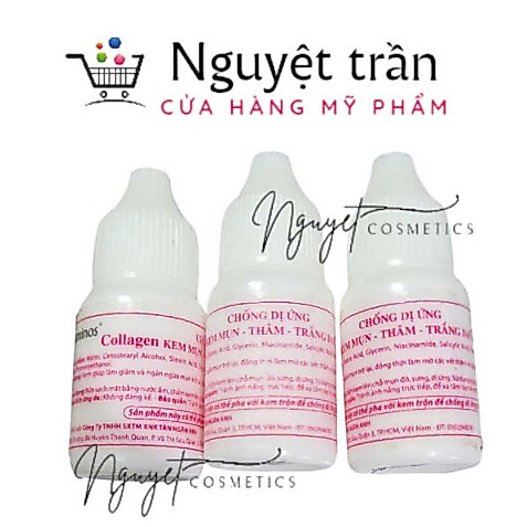 ống trắng da giảm thâm collegen pha kem