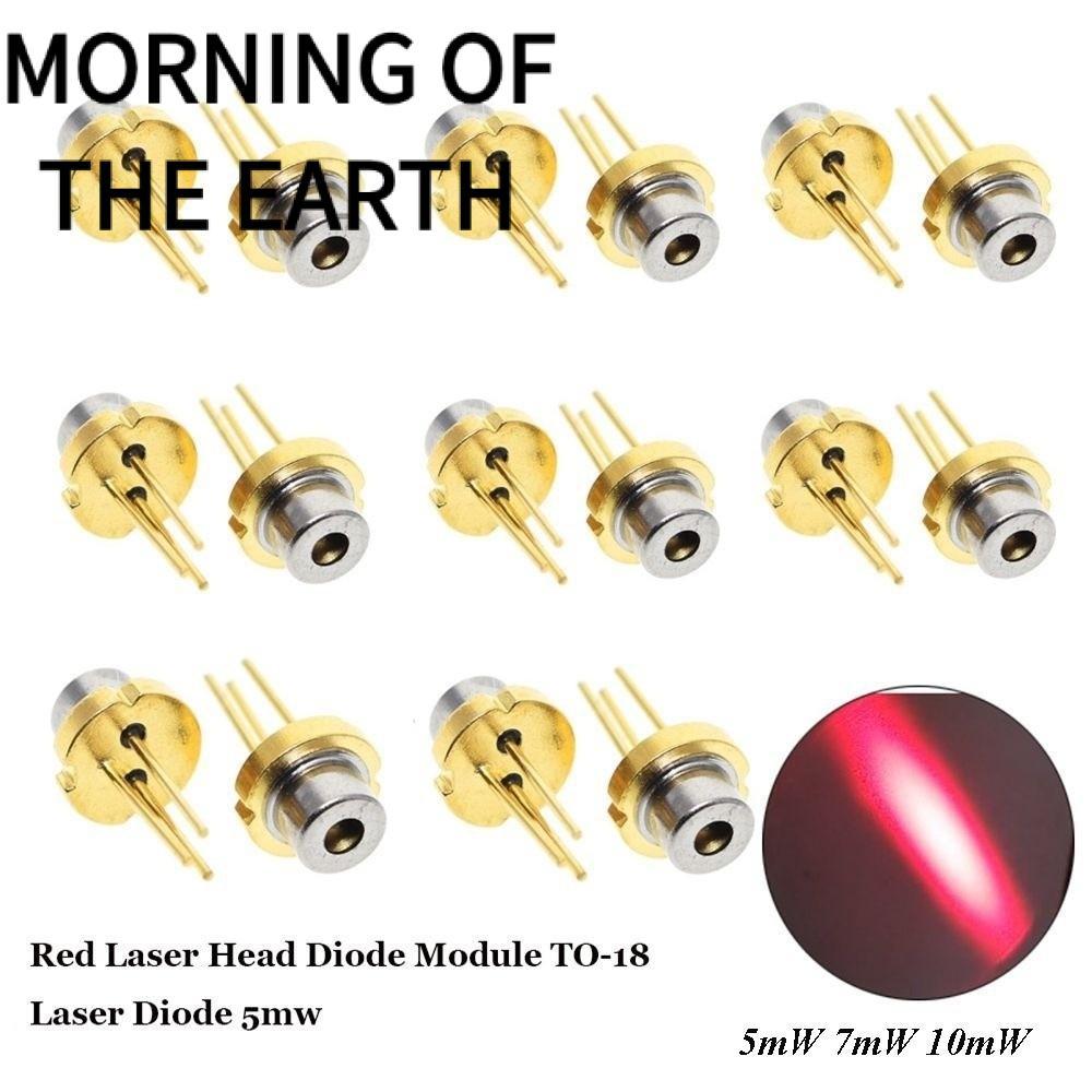 MORNING OF THE Red Laser Head Diode Module, 3V 5V 5mW 7mW 10mW DIY đốt cháy công suất cao Hồng ngoại
