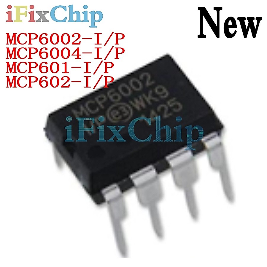 Bộ 10 Chip IC MCP6002-I/P MCP6004-I/P MCP601-I/P MCP602-I/P MCP6002 MCP6004 MCP601 MCP602 DIP IC Chấ