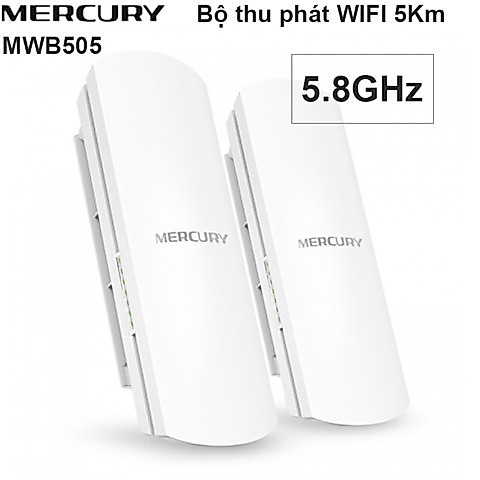 Bộ thu phát wifi không dây Mercury MWB505 5G Dùng lắp camera IP, camera thang máy... Thu phát khoảng