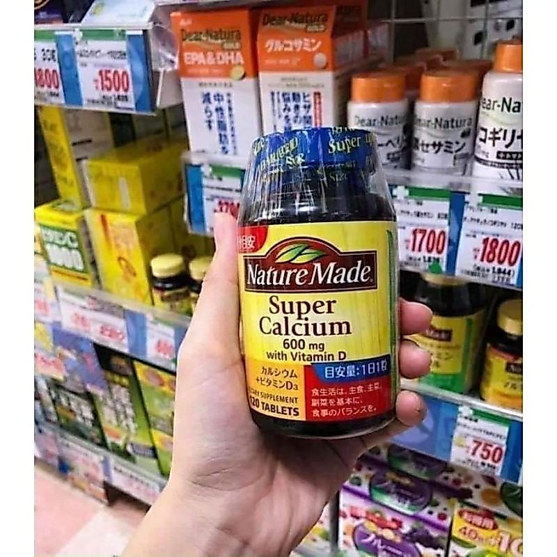 Viên uống Nature Made Super Calcium with Vitamin D 120 viên