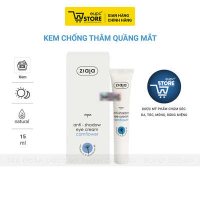 Kem Giảm Thâm Quầng Mắt Ziaja 15ml Chiết Xuất Thiên Nhiên, An Toàn Với Mắt EUPC STORE