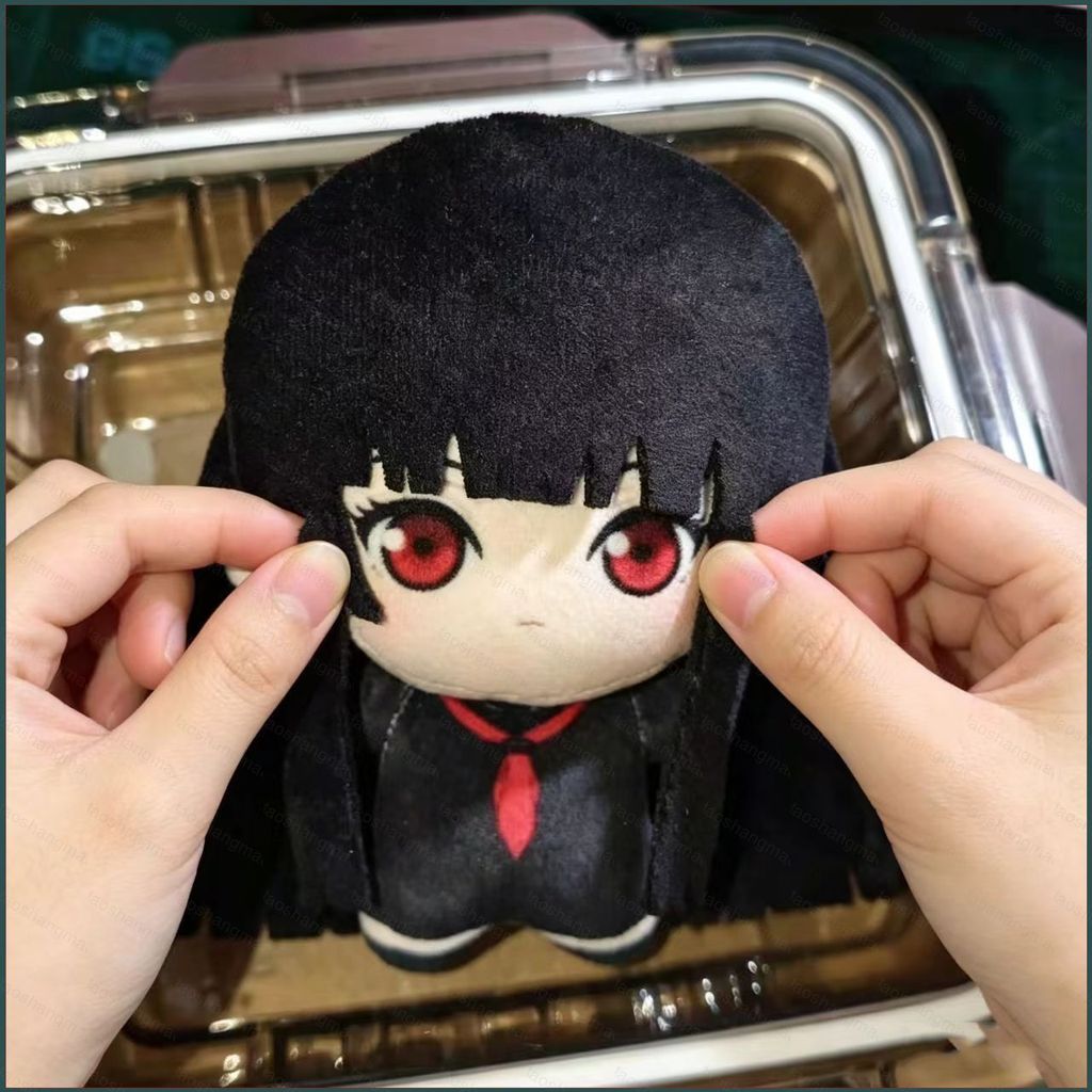 YT4 Hell Girl Enma Ai Plushie Dễ Thương Đen Tóc Dài Mắt Đỏ Kawaii Hoạt Hình Túi Quyến Rũ