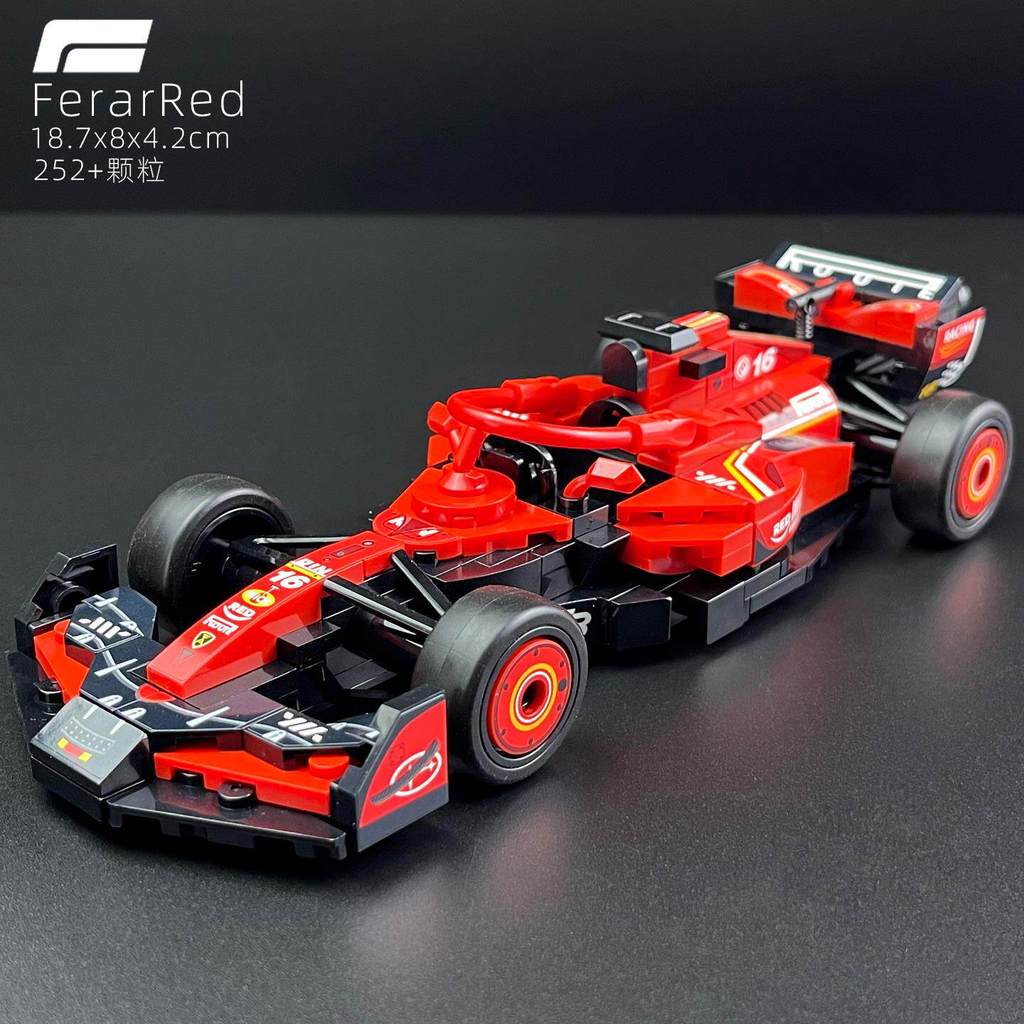 F1 Racing Ferrari F1 McLaren Supercar Mô hình xe lắp ráp khối xây dựng