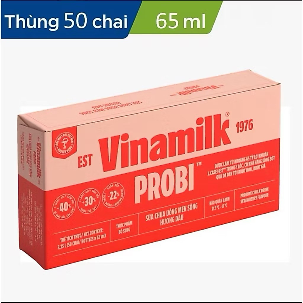 1 thùng men proby dâu 65ml