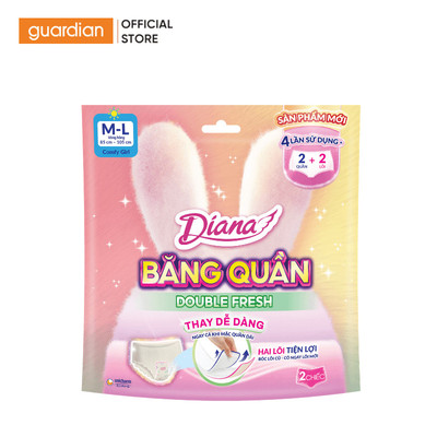 Băng Vệ Sinh Dạng Quần Diana Double Fresh M-L 2 Miếng | Guardian Việt Nam