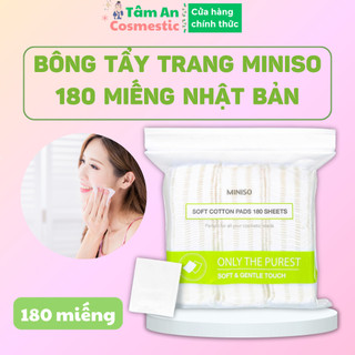  COMBO SỈ Bông Tẩy Trang Miniso 180 Miếng Bông Tẩy Trang Miniso 180 Nhật Bản 