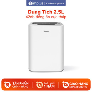  Máy hút ẩm Simplus 400mL   ngày Ngày Hút ẩm Thể tích 2.5L Bình nước lớn 40dB Tiếng ồn thấp Phòng ngủ Nghiên cứu Áo choàng Phòng tắm CUSH007 