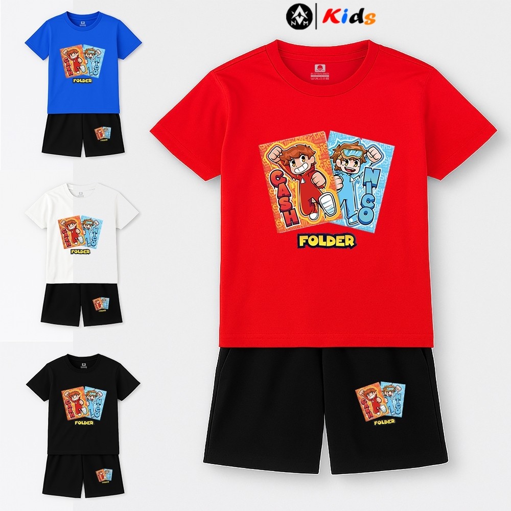 Bộ Quần Áo Cotton Trẻ Em DASH AND NICO, Size Từ 7kg - 32kg, 95% Cotton 5%Spandex, Quần có túi