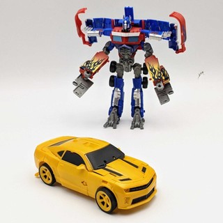 Bộ 2 robot biến hình lắp ráp size lớn – cao 25cm, đổi dạng xe cực ngầu
