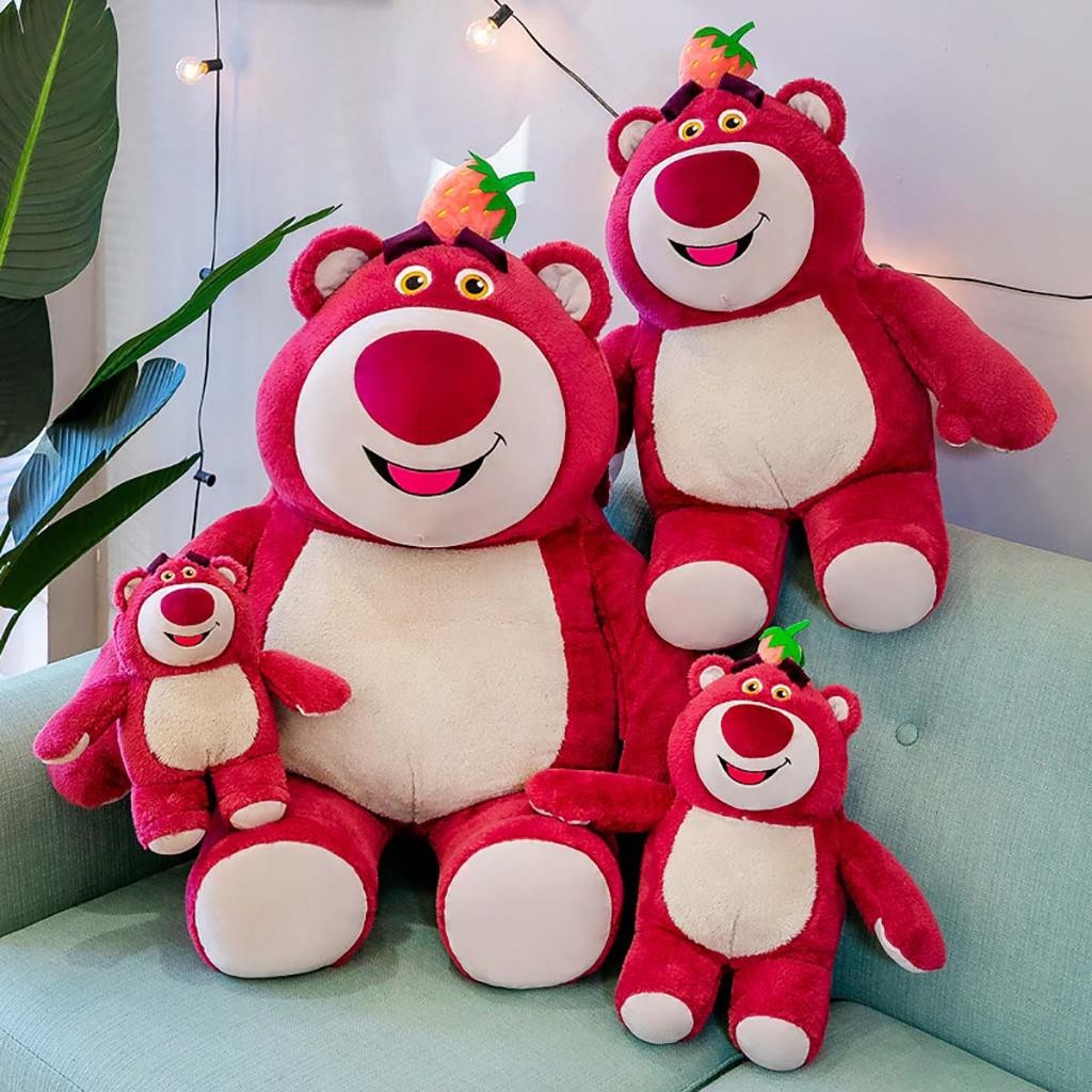 Gấu Bông Gấu Dâu Lotso Hồng To Khổng Lồ Có Mùi Thơm Chính Hãng Miniso Nhỏ Gọn Ôm Ngủ Tặng Người Yêu