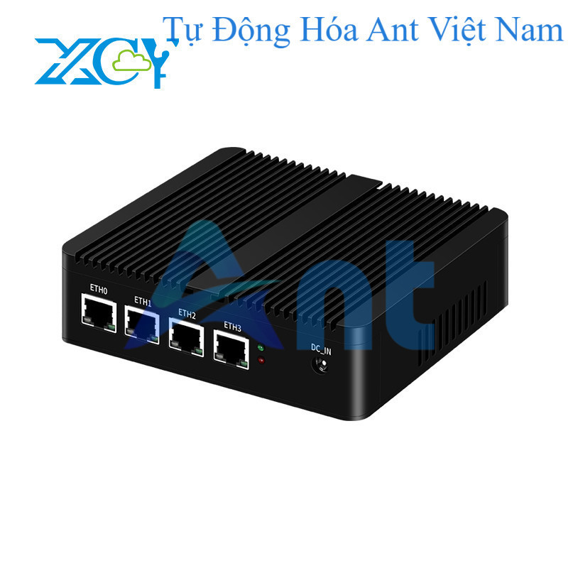 XCY Tường lửa Router Mini PC Celeron J1900 N100 j4125 4x2.5G Ethernet hỗ trợ ảo hóa openwrt pfsense 