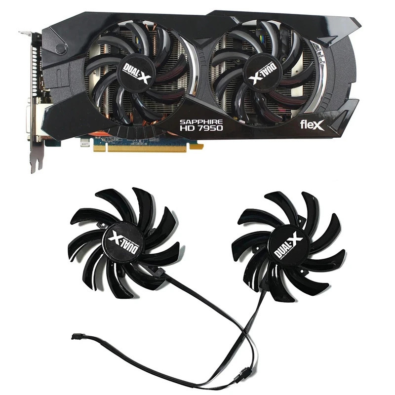2 Chiếc 85Mm 0.35A FDC10H12S9-C FD7010H12S 4PIN Cho Sapphire HD6850 HD6970 HD7770 HD7950 HD7970 Bộ L