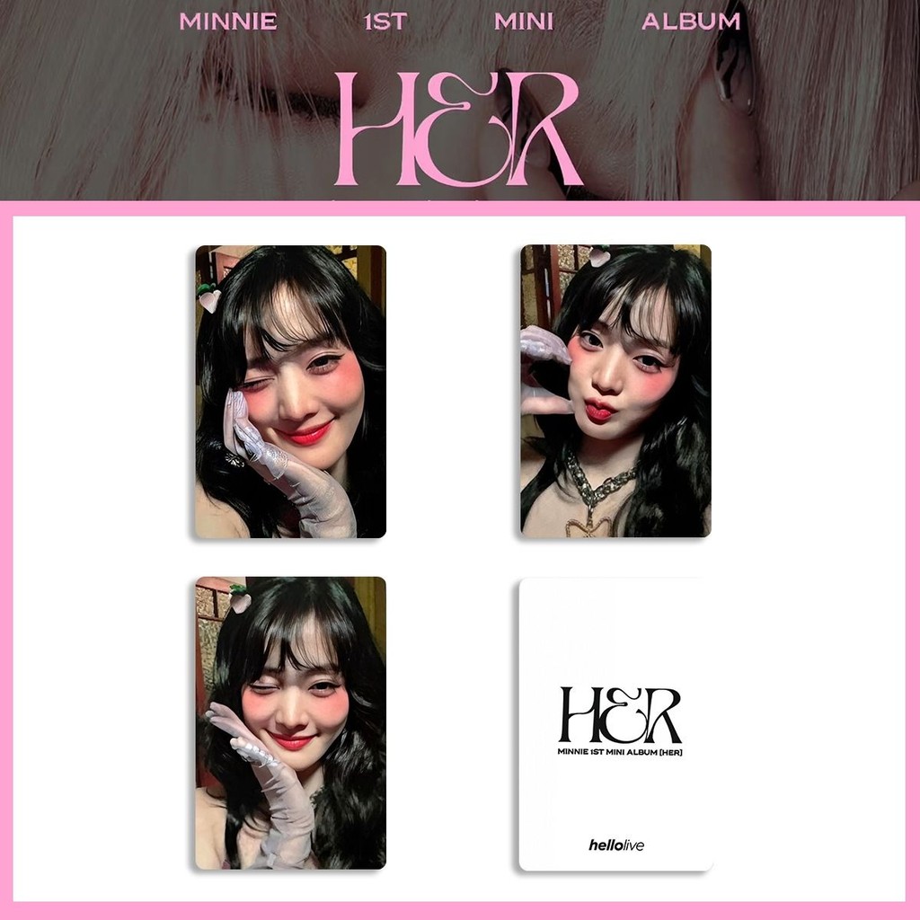 GIDLE búp bê Minnie SOLO album thẻ gidle Kim Minnie đơn solo đặc biệt thẻ nhỏ