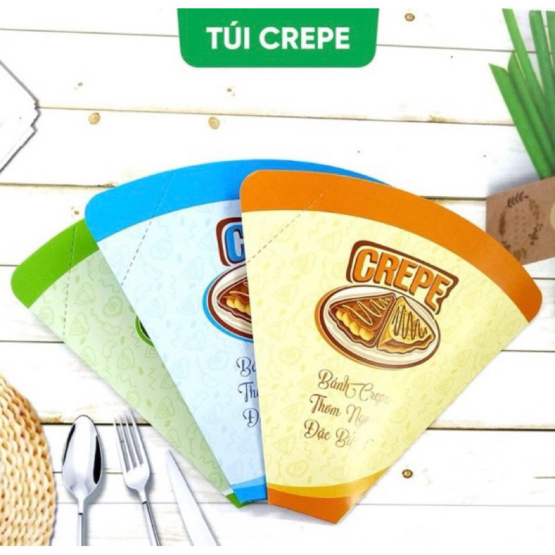 🍒Túi Đựng Bánh kép - Túi Bánh Crepe CÁN NILONG🎊Túi Giấy Thực phẩm 🎊