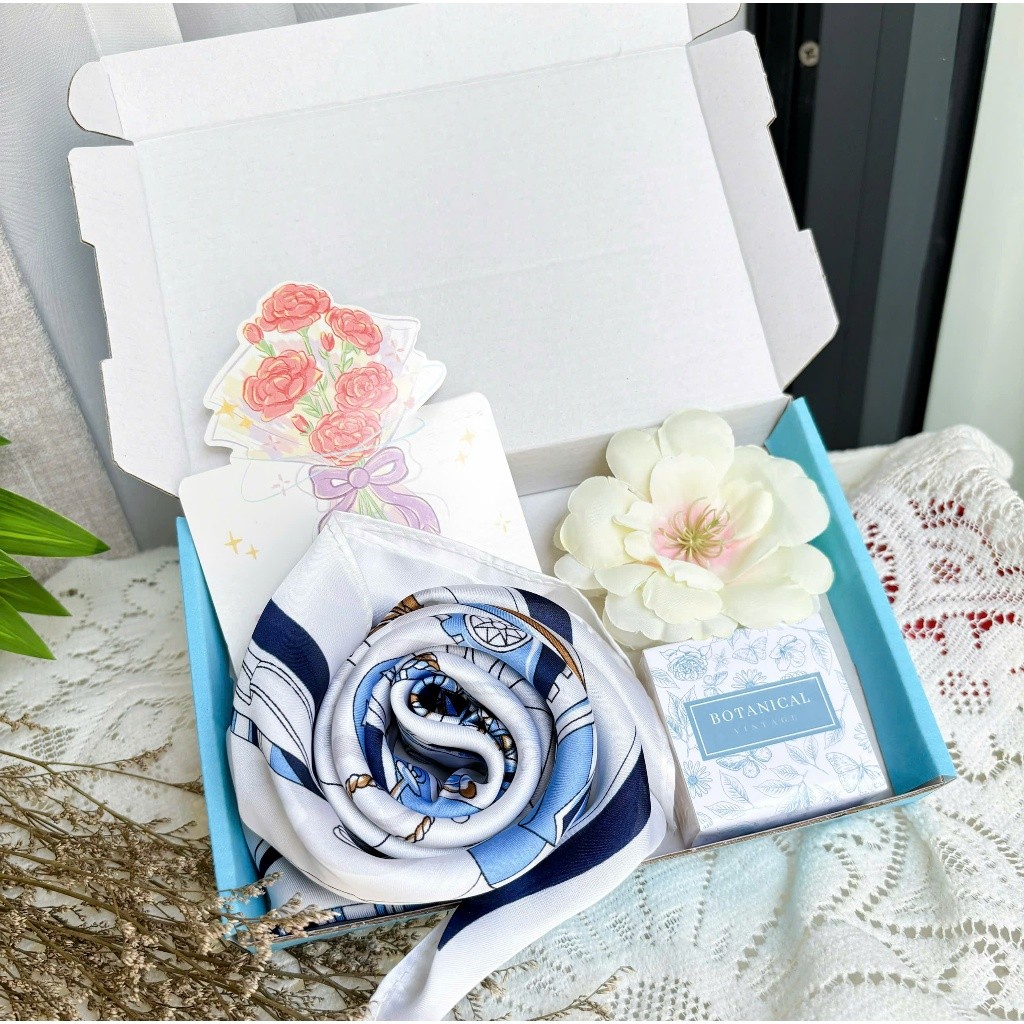 Set quà tặng 14.2 8.3 20.10 quà tặng khăn lụa cao cấp ý nghĩa tặng Mẹ tặng cô giáo tặng người yêu tặng đồng nghiệp