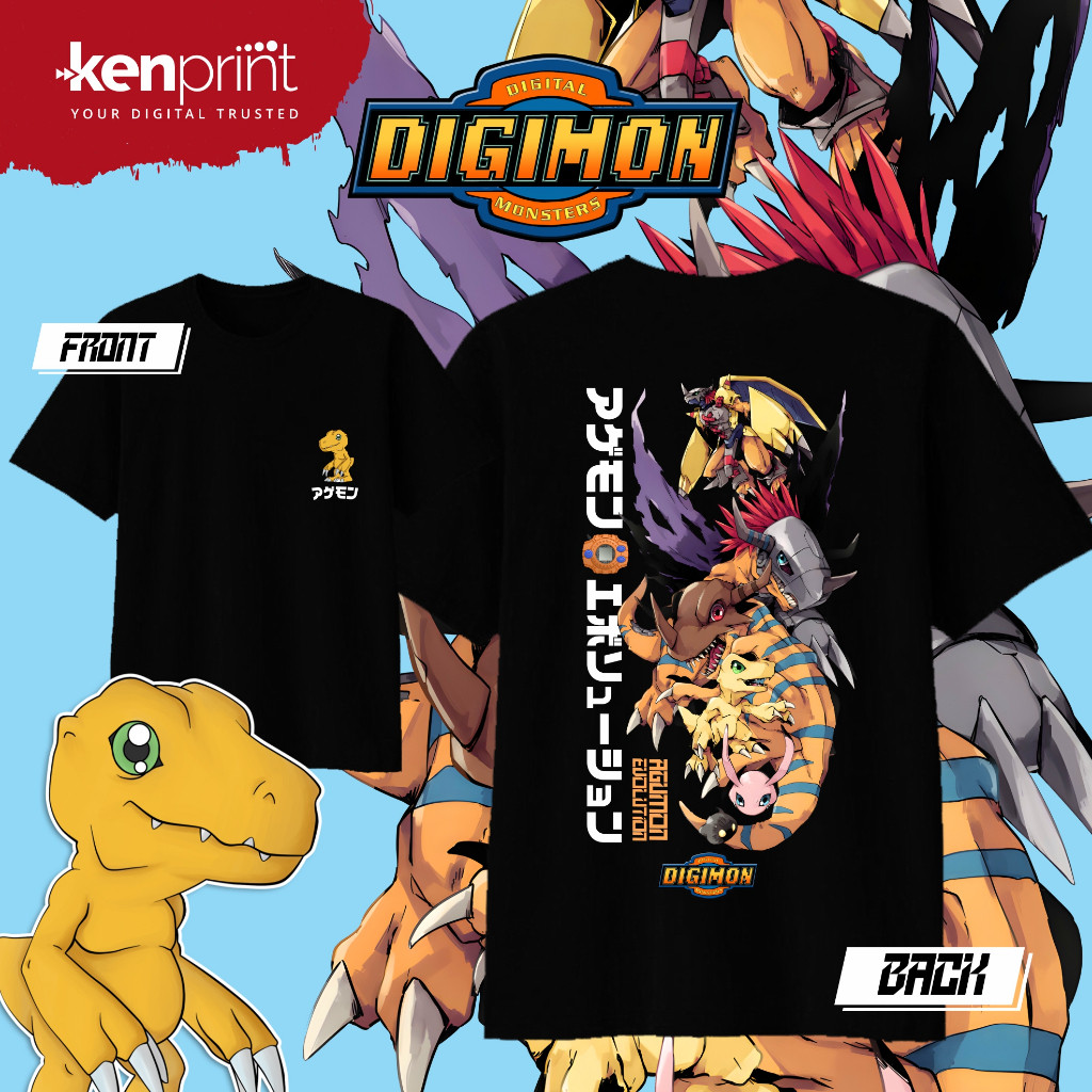 Áo thun Digimon Adventure Anime Microfiber Jersey