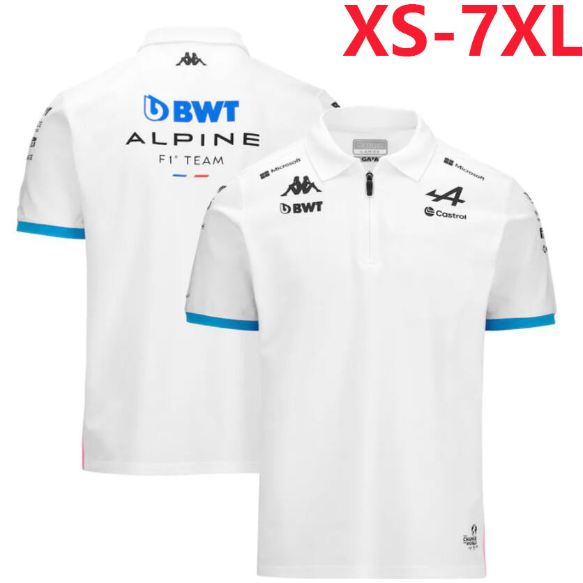 2026 Mới F1 Unisex Áo Sơ Mi Polo Tay Ngắn + F1 BWT Alpine Racing Team Jersey