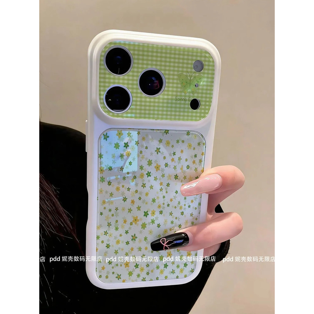 Ốp Điện Thoại Thích Hợp Cho iPhone 13 14 15 16 17 Pro max Đầu Xuân Hoa Bướm Chống Sốc Vỏ Bảo Vệ Chốn
