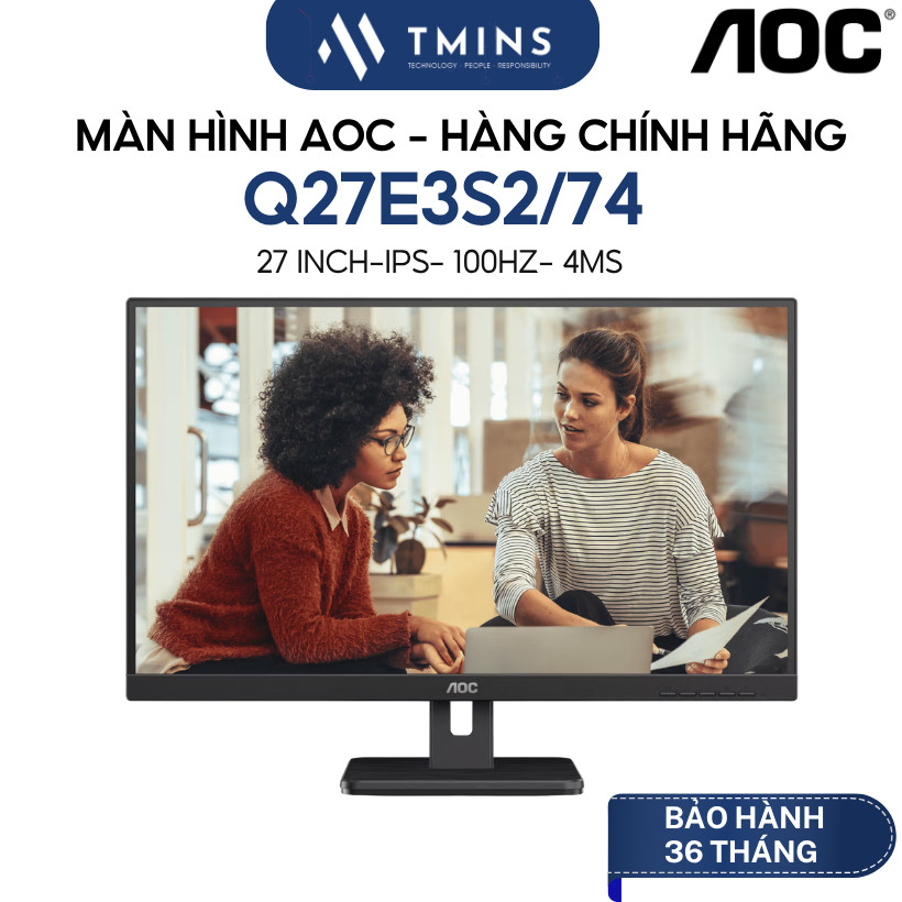 Màn hình AOC Q27E3S2/74 27" IPS 100hz 2K