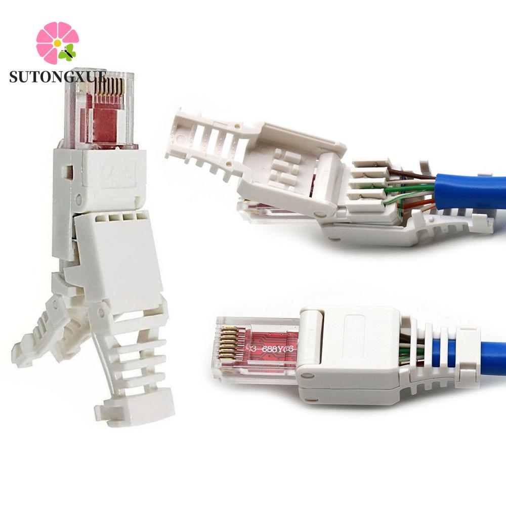SUTONGXUE Plug No Crimp 8P8C Connectors Toolless POE CAT6