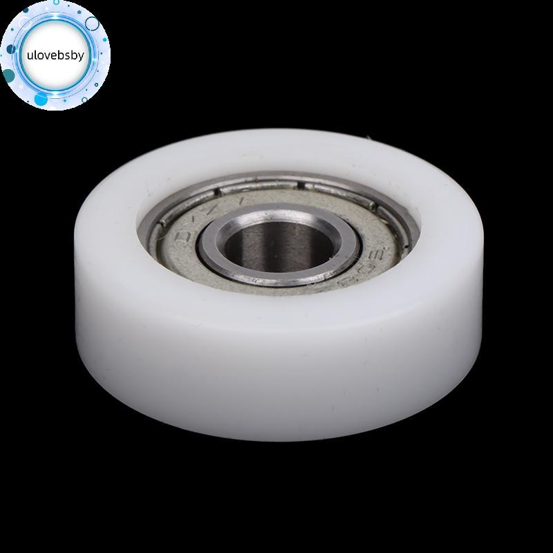 Ulovebsby 1PC 8 * 30 * 10mm Tiêm Đúc Nylon Vòng Bi Bánh Xe Vòng Bi 608 Con Lăn Bánh Xe Tra Đường Sắt