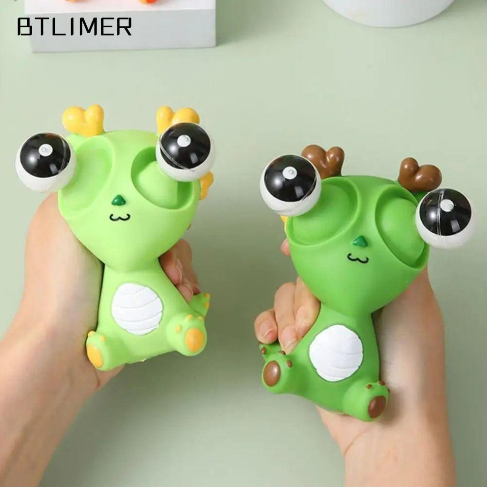 ESSECCOME Grass Worm Pinch Toy, Funny Eyeball Burst Bouncing Toy Eye Popping Worm, Funny Creative Bi