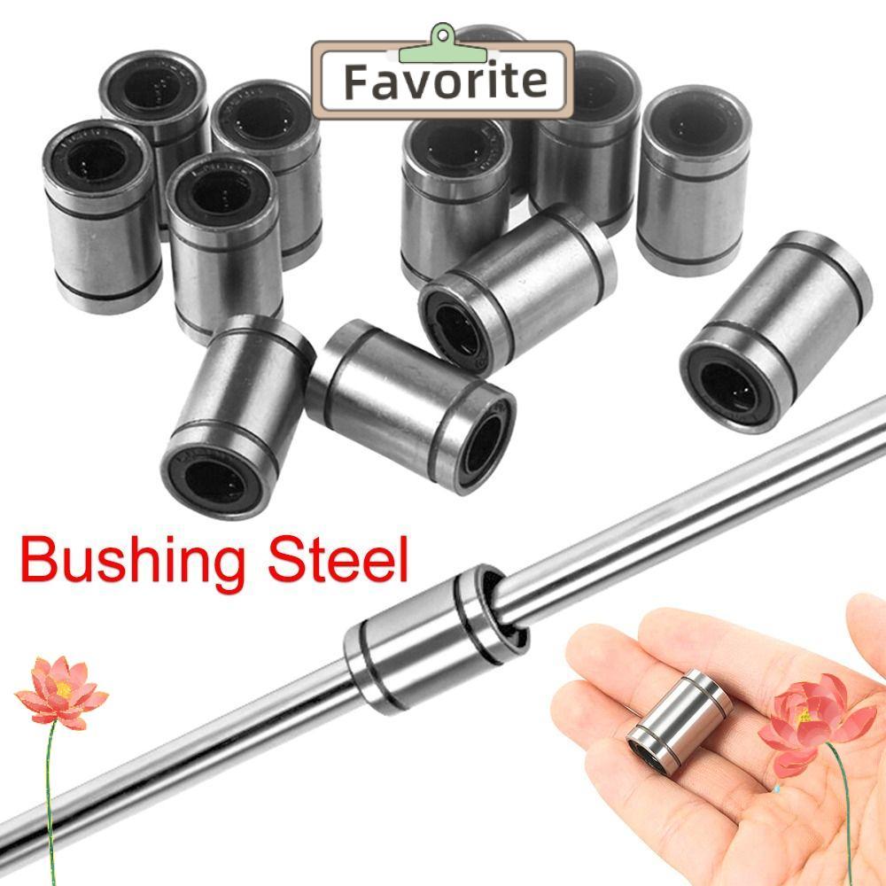 FAVORITEGOODS Thép Bushing Thanh bền Trục CNC Phần LM3UU LM4UU LM5U LM6UU