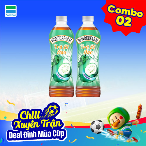 Combo 2 Trà Bí Đao Wonderfarm 440Ml