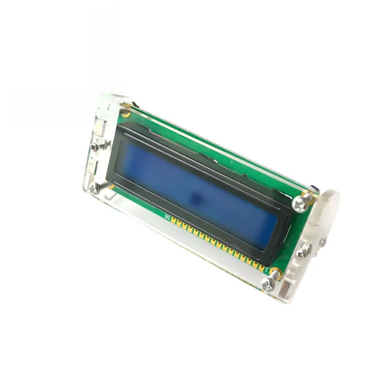 H Vỏ Acrylic trong suốt cho màn hình LCD1602 có vít / đai ốc LCD1602 Giá đỡ vỏ (không có màn hình LC