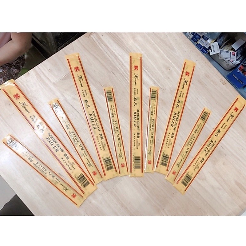 thước kẻ 20cm/30cm bao vàng