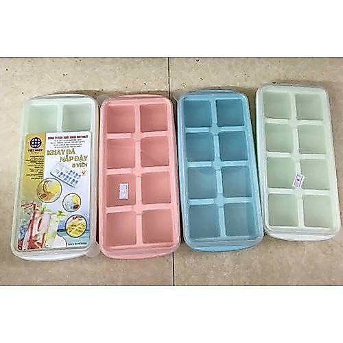khay đá có nắp Việt Nhật 8 ngăn