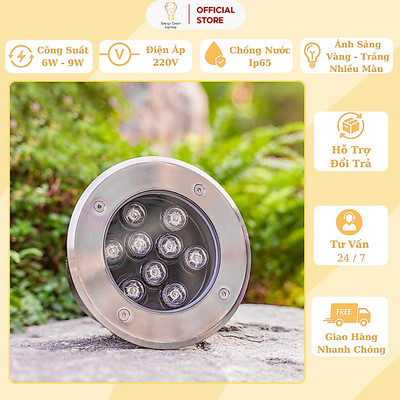 Đèn Âm Đất , Âm Sàn Cao Cấp Energy Green Lighting AD-763 - Chống Bụi IP67 - Trang Trí Sân Vườn