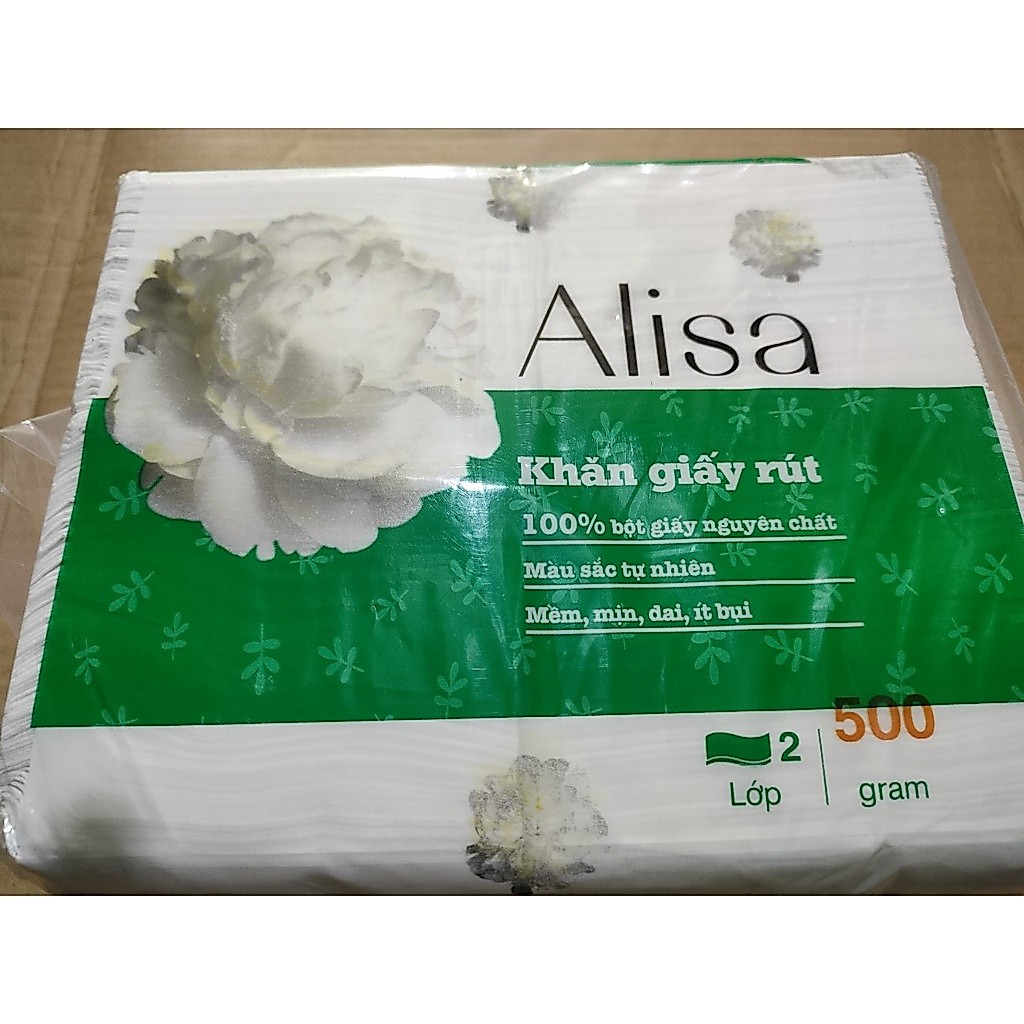 2 Bịch 1kg  giấy rút bỏ hộp ALISA , giấy mịn không bị bụi_ bao bì shop