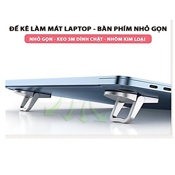 Giá Đỡ Laptop, Đế Tản Nhiệt Laptop, tứ 10-18inch ,Đế Kê Laptop Mini Bộ 1 Cặp Cho Các Dòng Laptop,Đế 