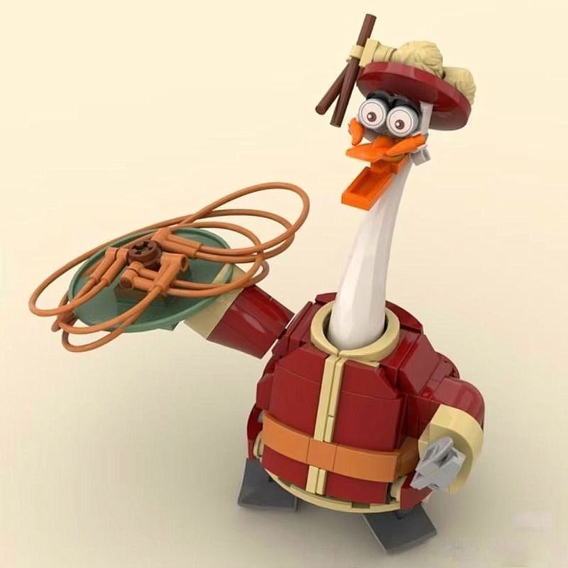 Hàng có sẵn Mr Ngỗng Hạt Nhỏ moc Bộ Giáo Dục Trẻ Em Khối Xây Dựng Quà Tặng Kung Fu Panda Phong Cách 