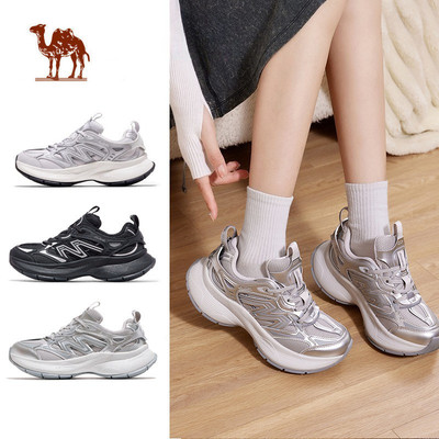 Giày thể thao CAMEL CROWN  cổ điển, đế dày màu bạc, thoáng khí, phù hợp nam nữ