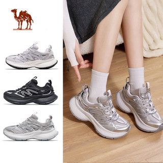  Giày thể thao CAMEL CROWN  cổ điển đế dày màu bạc thoáng khí phù hợp nam nữ 