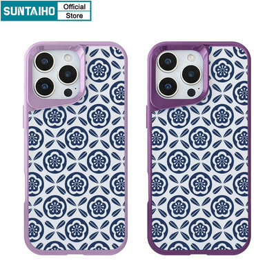 Ốp Điện Thoại Suntaiho Màu Thẩm Mỹ Chặn Biên Giới Traditiona IDM Cứng Cao Cấp Chống Sốc Cho iPhone 11 12 13 14 15 16 Pro Max IP