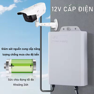  Bộ lưu điện DUNG LƯỢNG CAO dành cho Wifi Camera - UPS 12V  chạy wifi được 6-12 giờ  kèm Nguồn,12v1.5A-3M-5400ma 3600ma 
