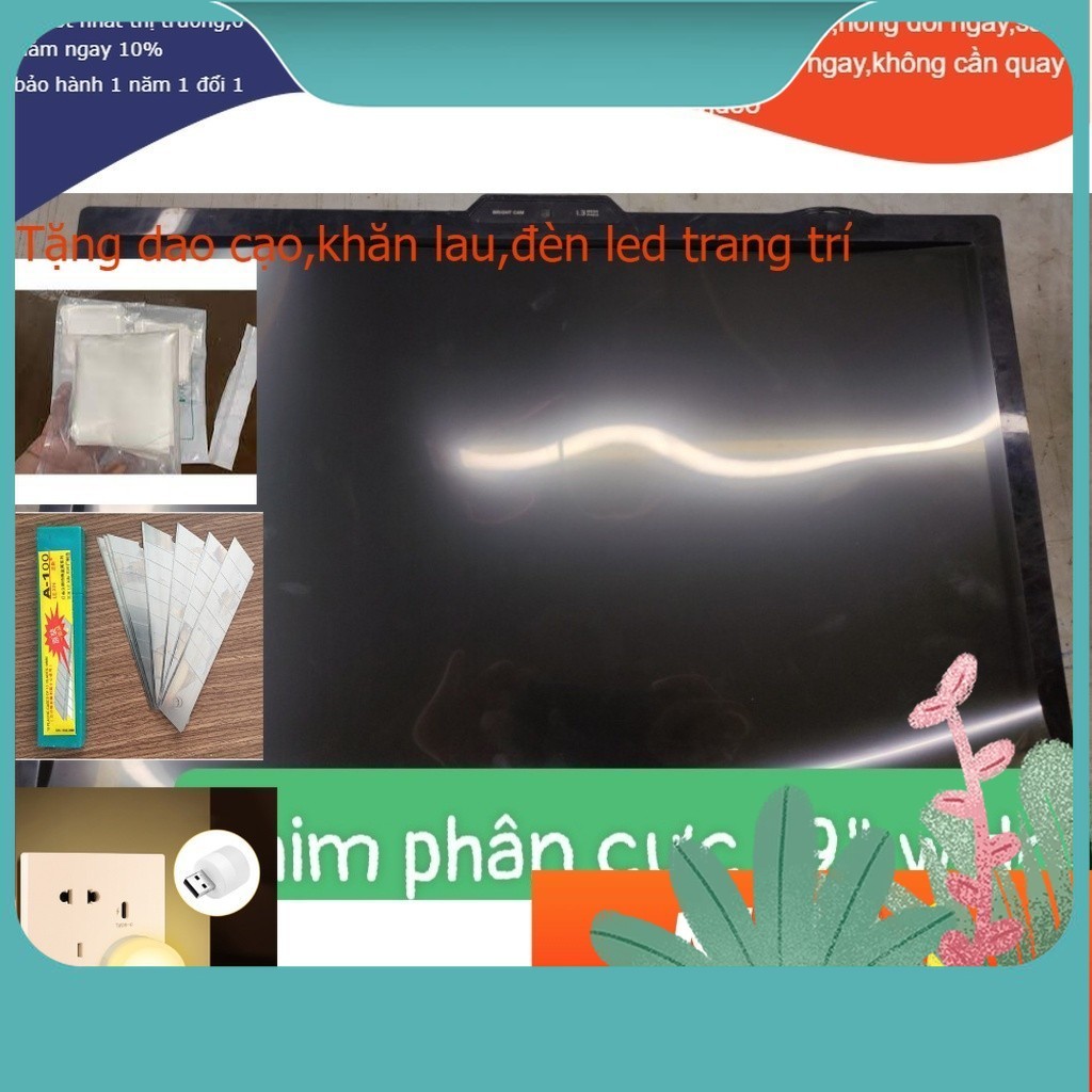 Phim phân cực 19" chuyên dùng dán cho màn hình LCD, TV, màn hình máy tính,... 45 độ mới