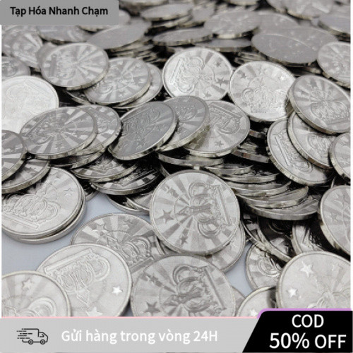 Thẻ Xu Máy Game Trò Chơi 1 bộ 10 cái, Kích Thước Đường Kính 25mm Và Trọng Lượng 5,5g, Chất Liệu Thép Không Gỉ, Mới 100%,