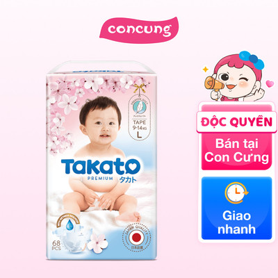 Tã dán Takato siêu mềm mại (L, 68 miếng) - concung