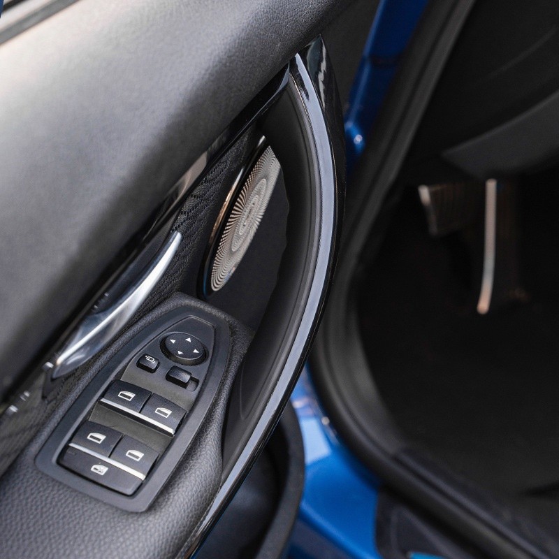 BMW F30 Tay Nắm Cửa Kéo Bên Trong Vỏ Bảo Vệ Màu Đen Sợi Carbon Cửa Ô Tô Viền Cho Xe BMW 3 Series 201