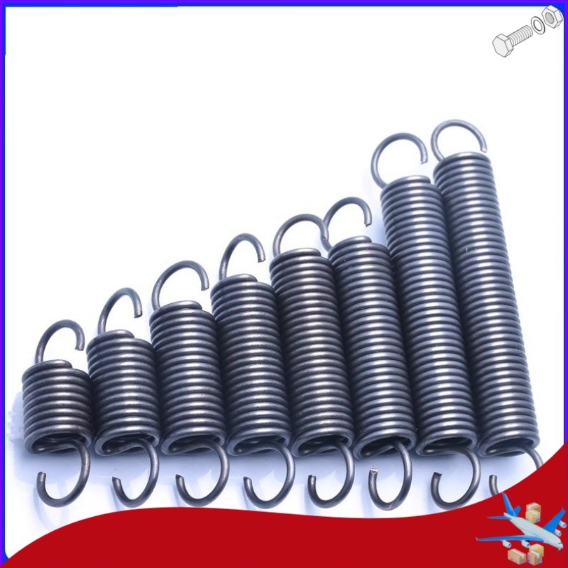 Lò xo căng / lò xo d = 2,5mm, OD20mm, L = 60 ~ 200mm lò xo căng thẳng có móc, áp dụng cho cửa nhà để