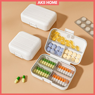  Hộp đựng thuốc di động chia ngăn hộp đựng thuốc mini du lịch dễ dàng mang theo NC70 
