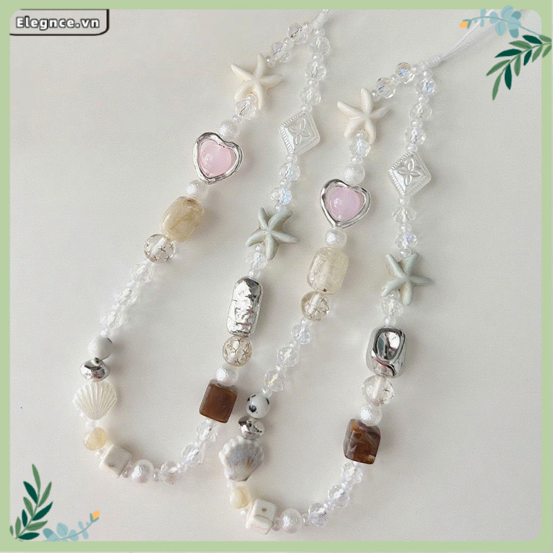 【Elevn】 đính hạt thời trang Dây đeo điện thoại Island Sweetheart đơn giản  cao cấp
