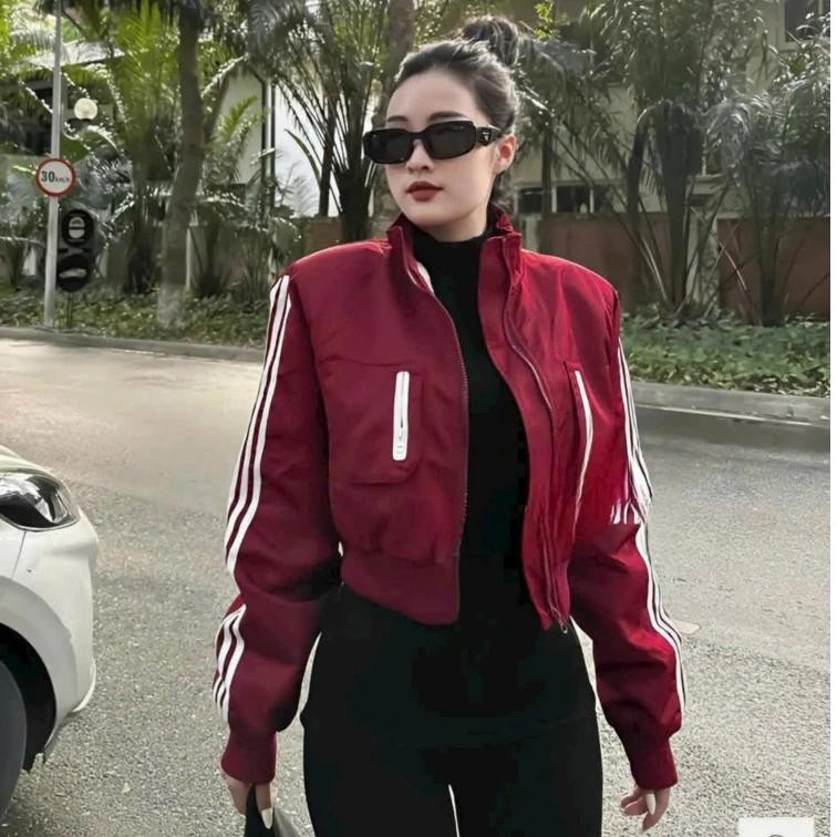 Áo Khoác Nữ Thể Thao Chất Vải Gió Lót Lông dày mịn Dáng Ngắn CROPTOP Cao Cấp - Peso style