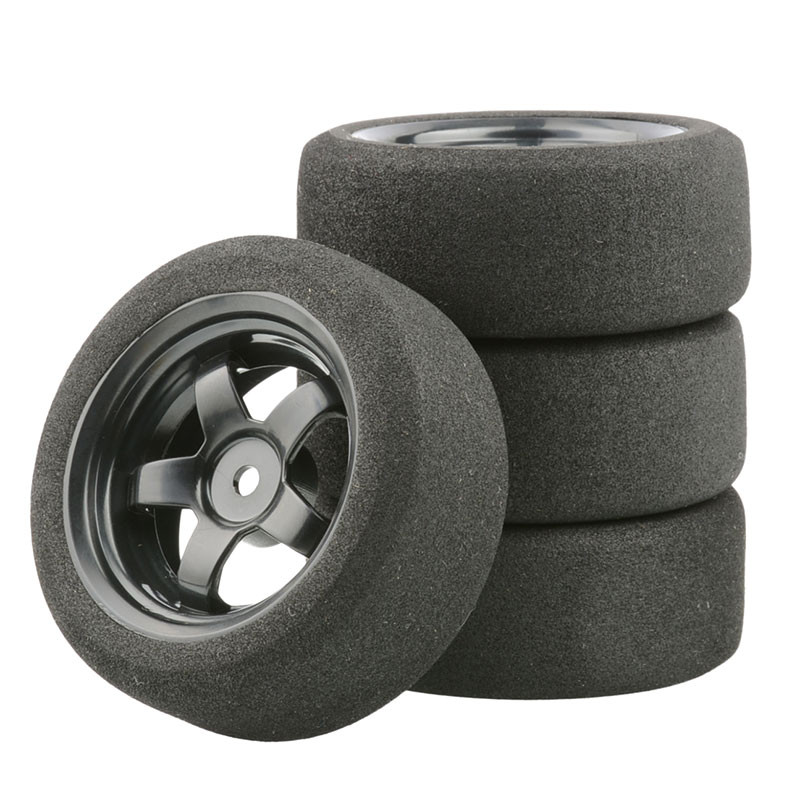 6030-EV10 Sponge Tires Nylon Wheel For HSP HPI Redcat 1/10 1/14 1/12 1/16 94123 94103 SAKURA D3 Kyos