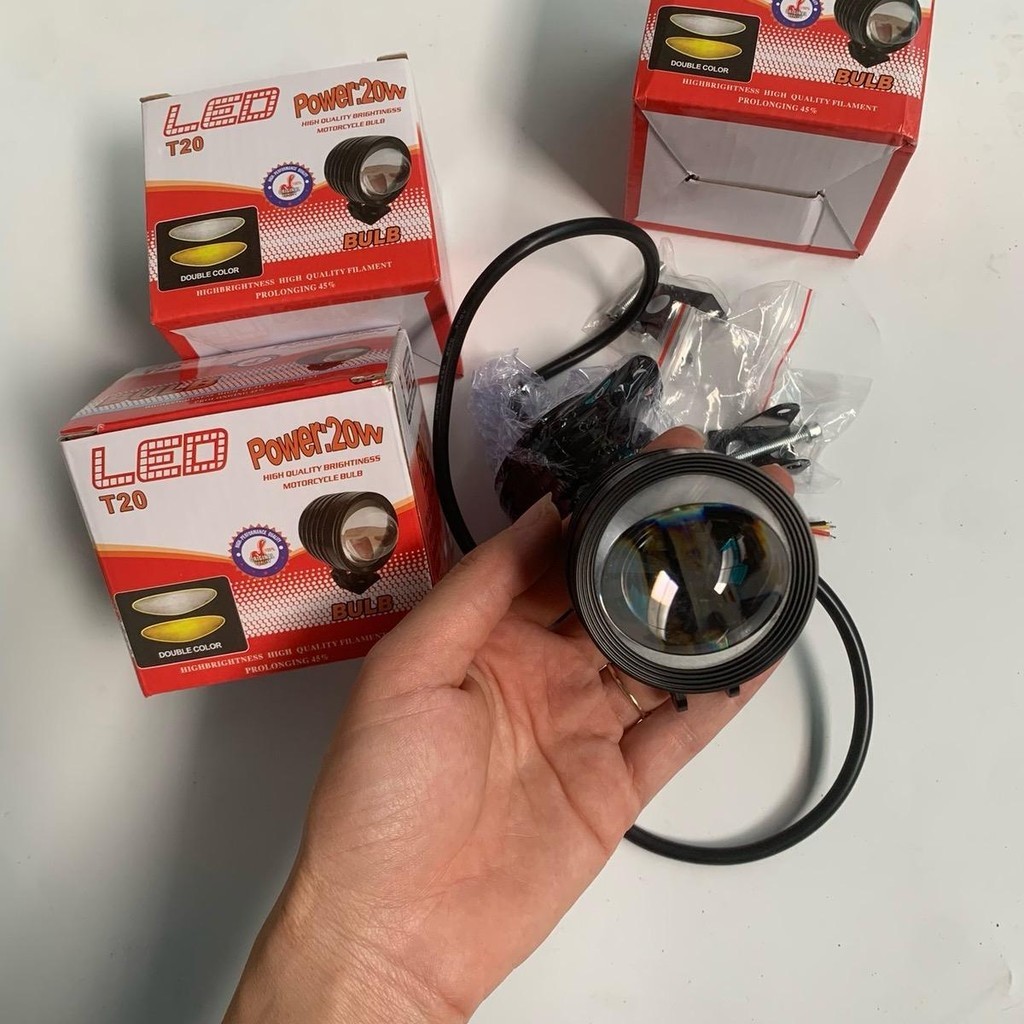 ￼Đèn Trợ Sáng L4 Bi Cầu 2 Màu Có Cắt Sáng Chống Trói Mẫu Mới 2024